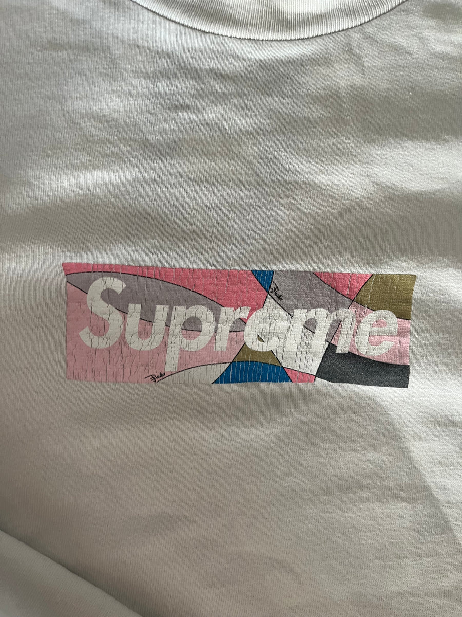 Tee Shirt Supreme x Emilio Pucci Blanc