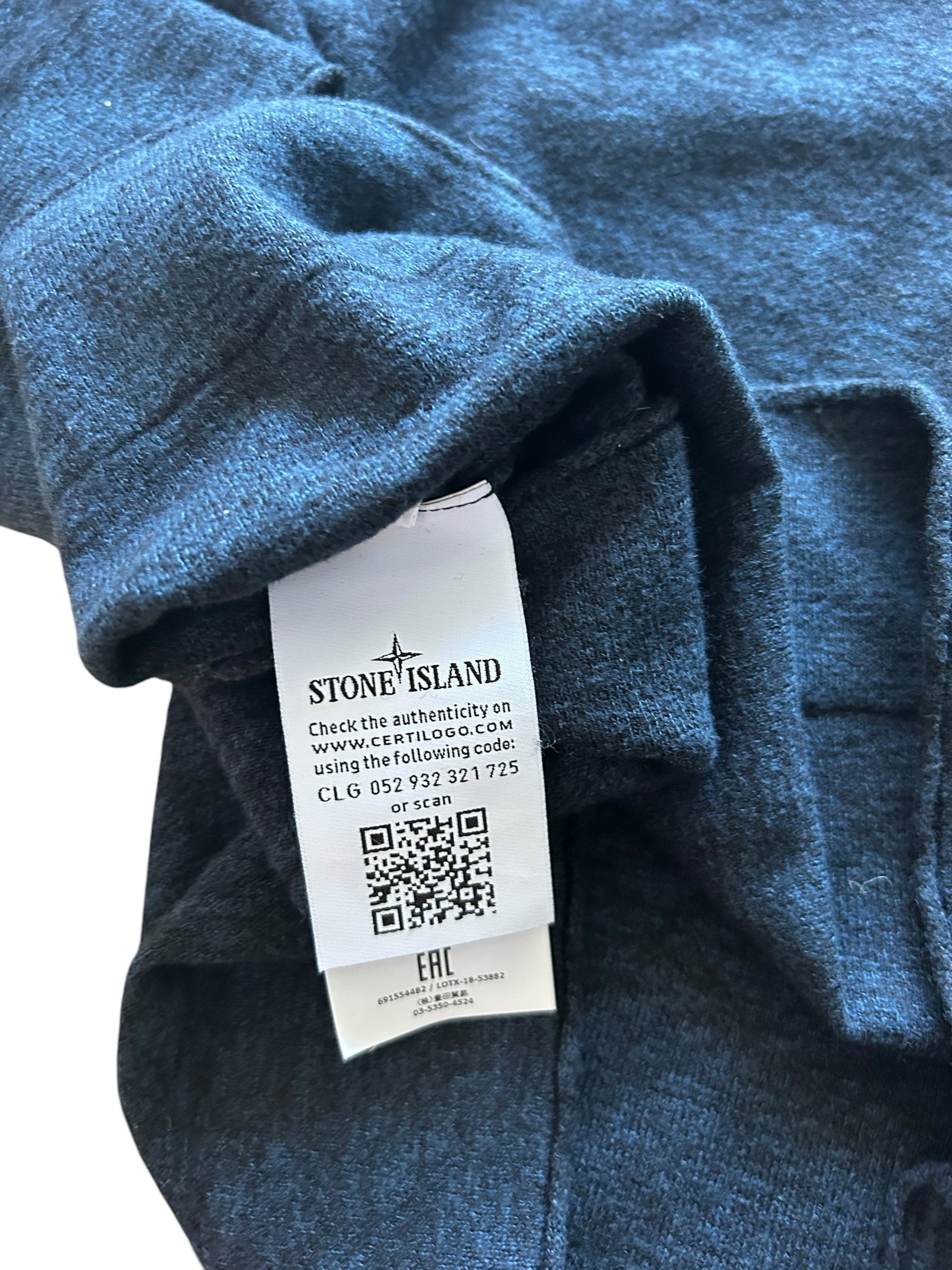 Pull Stone Island bleu marine avec motif