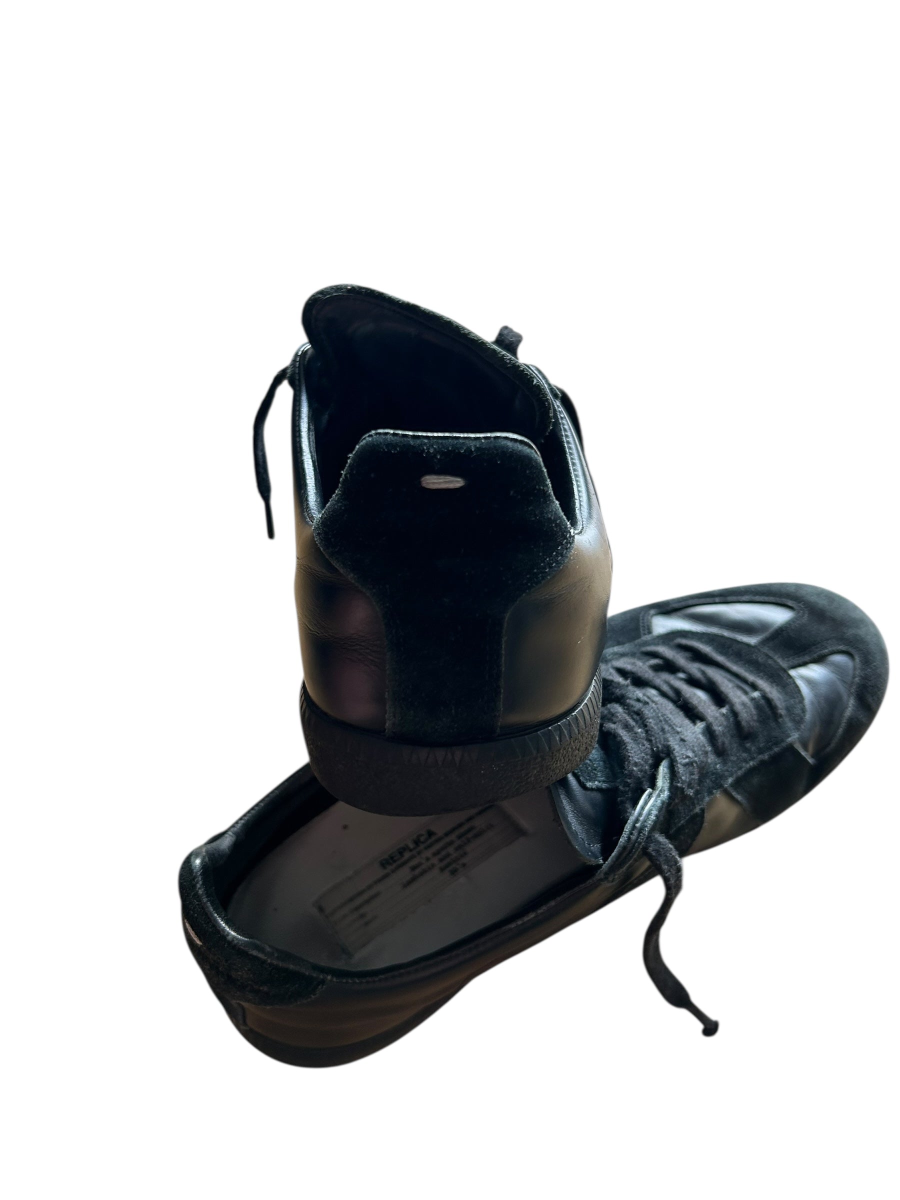 Replica shoes maison margiela gats black