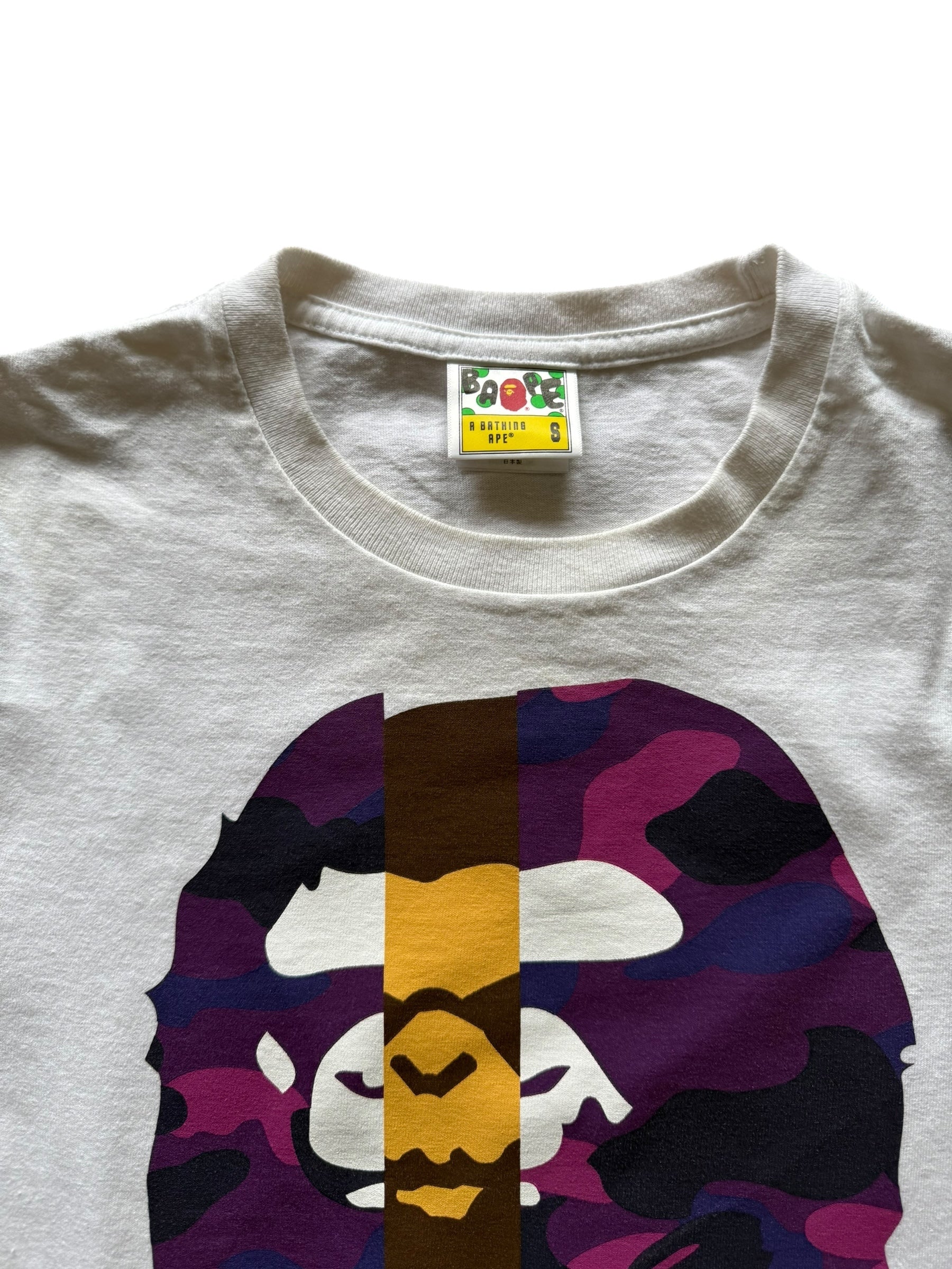 T-shirt bape camo milo violet