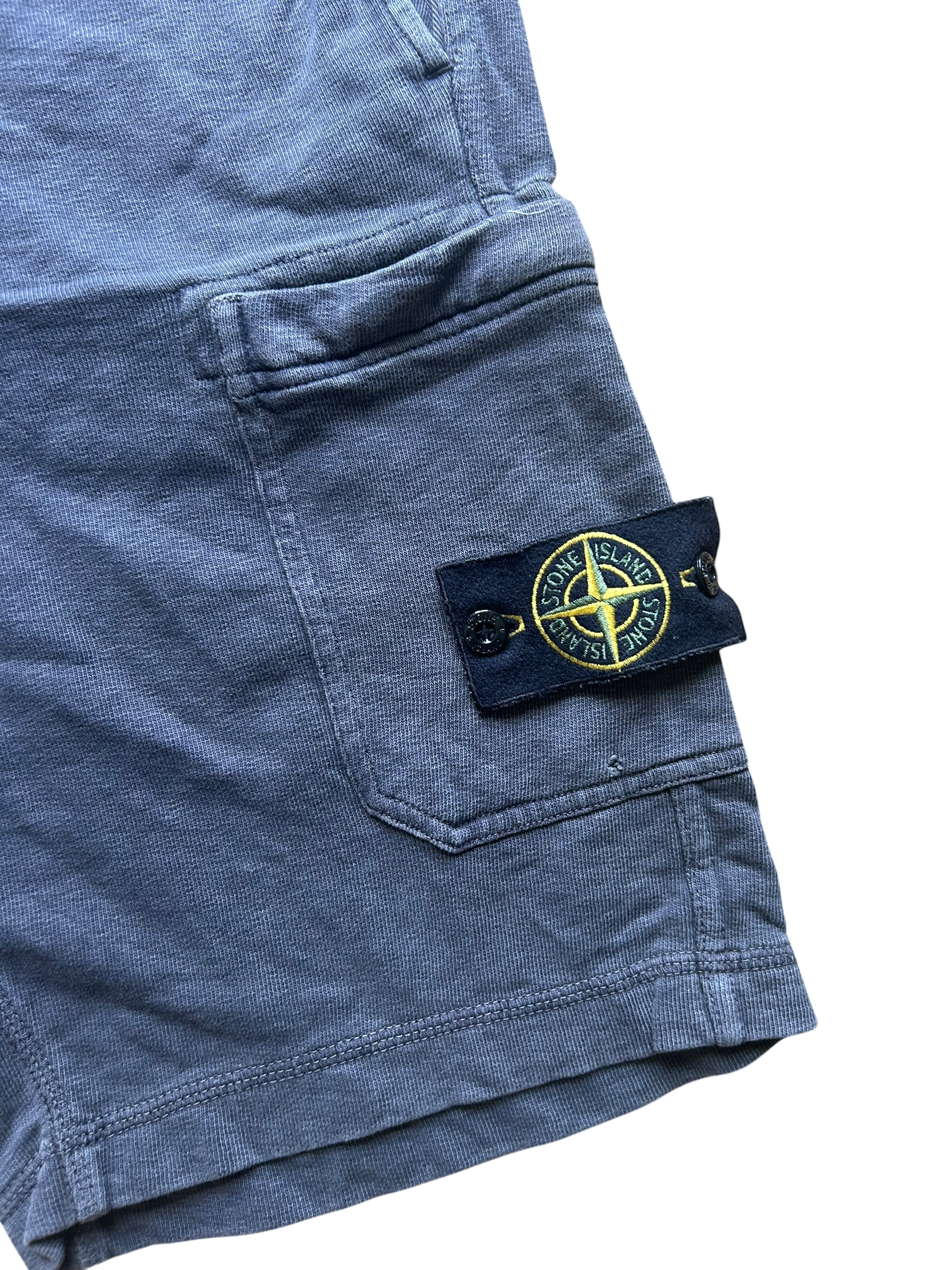 Short en coton stone Island grisé
