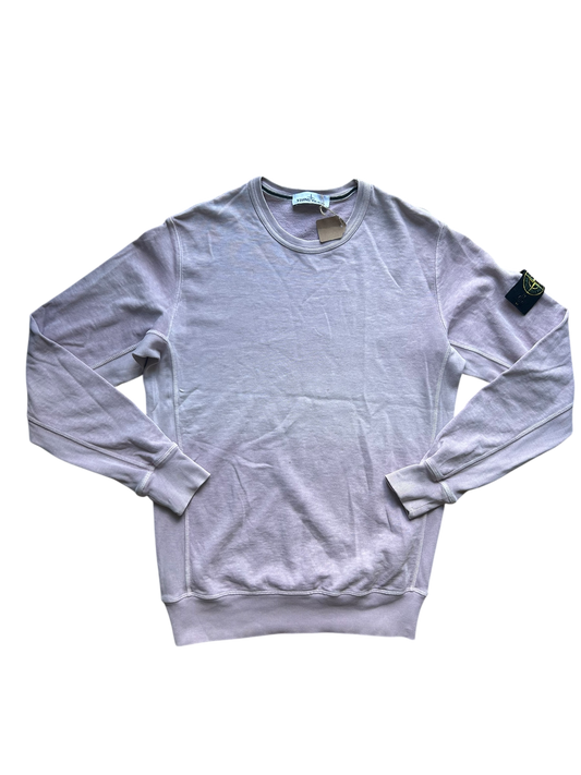 Pull rose et blanc été stone Island