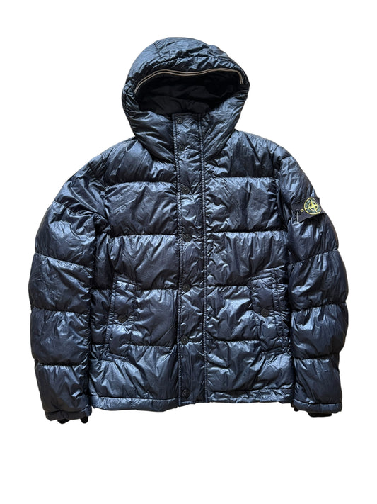 Doudoune Stone Island marine down jacket avec boutons et zip