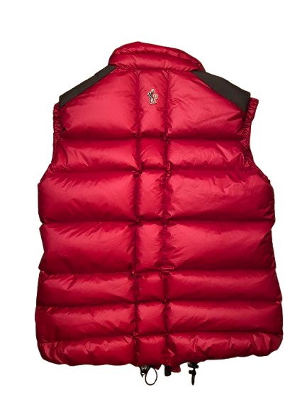 Doudoune moncler sans manches rouge