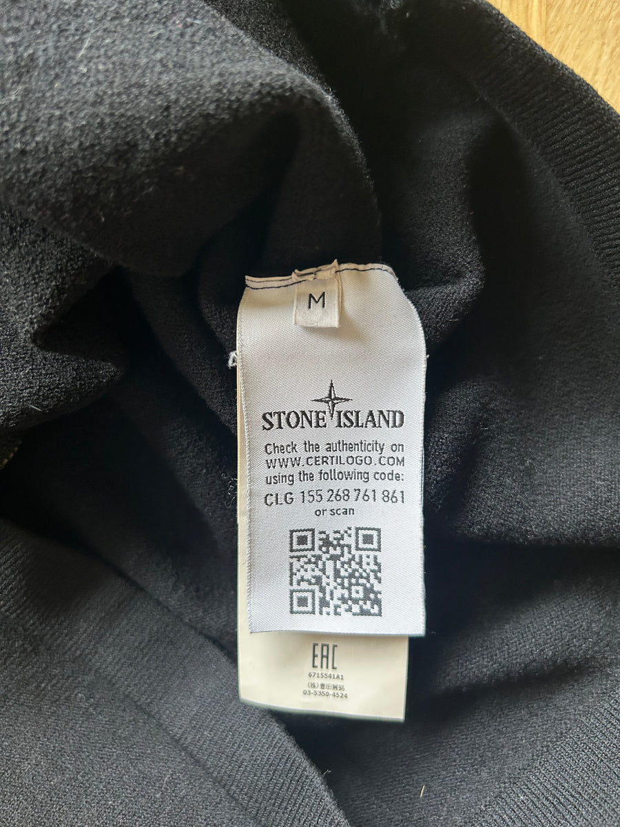 Cardigan Stone Island Laine Noir