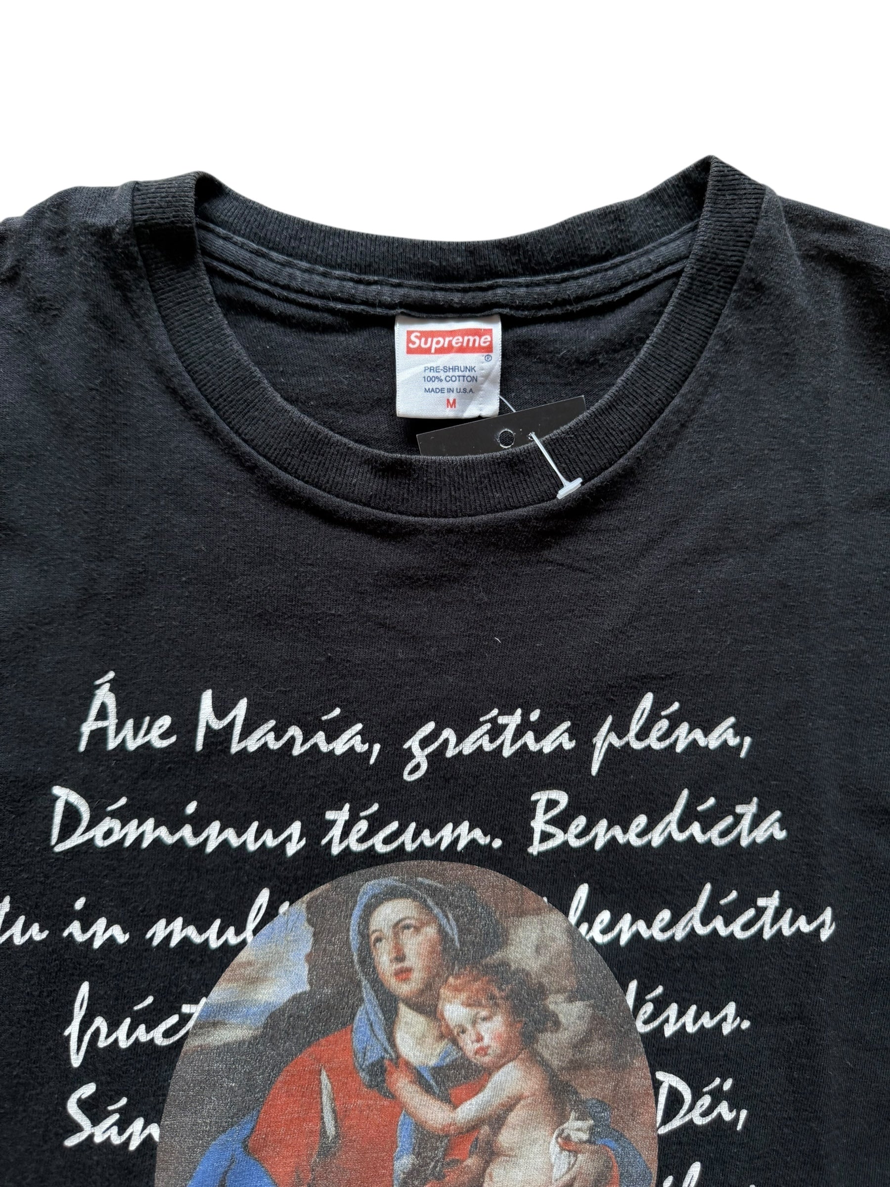 T-shirt Supreme ave maria noir