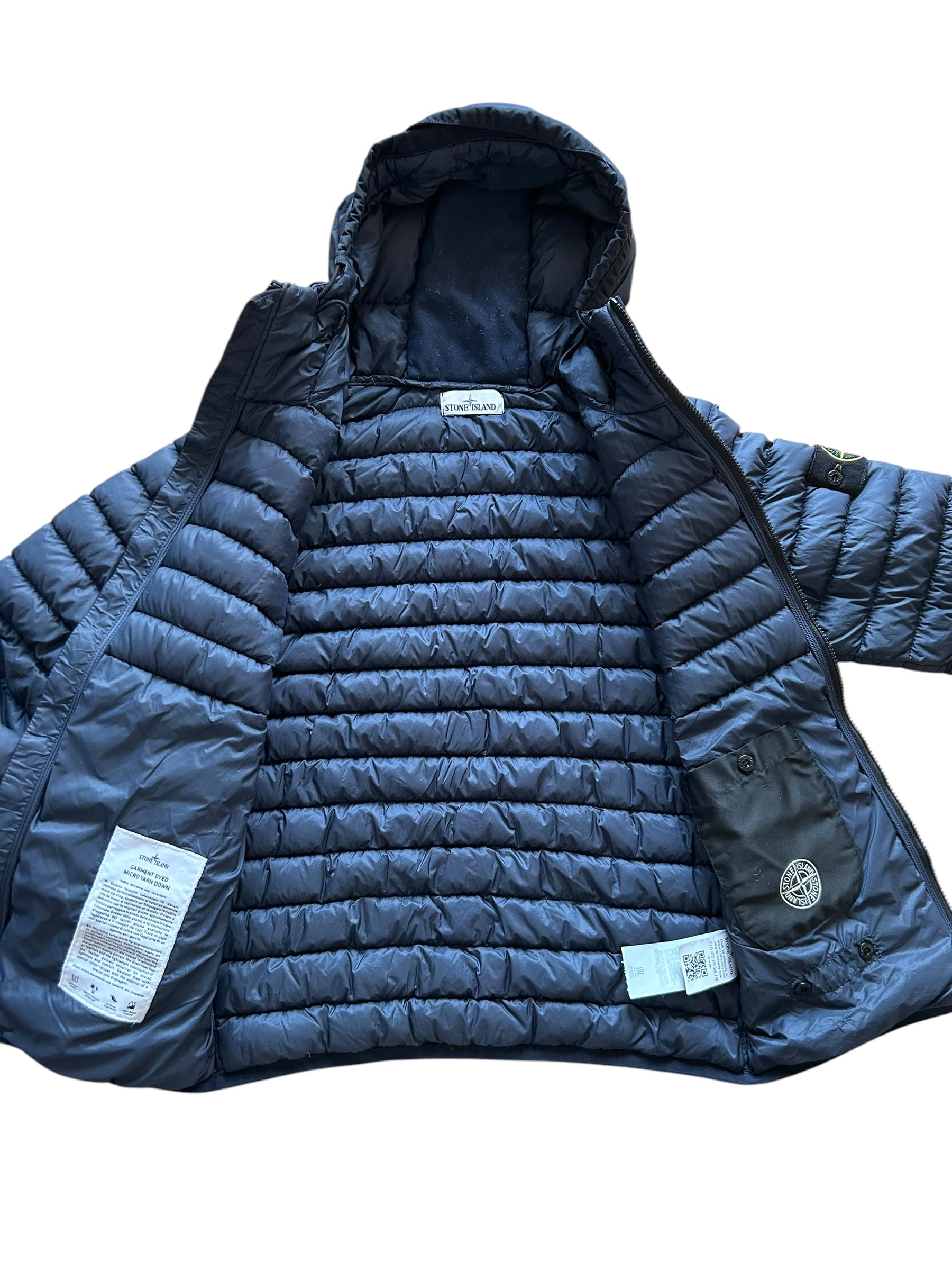 Veste matelassé stone Island bleu