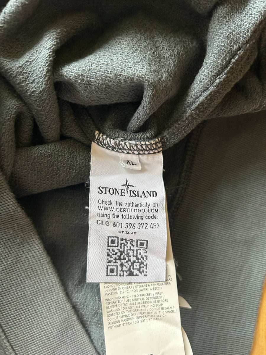 Pull Stone Island Gris Bleuté