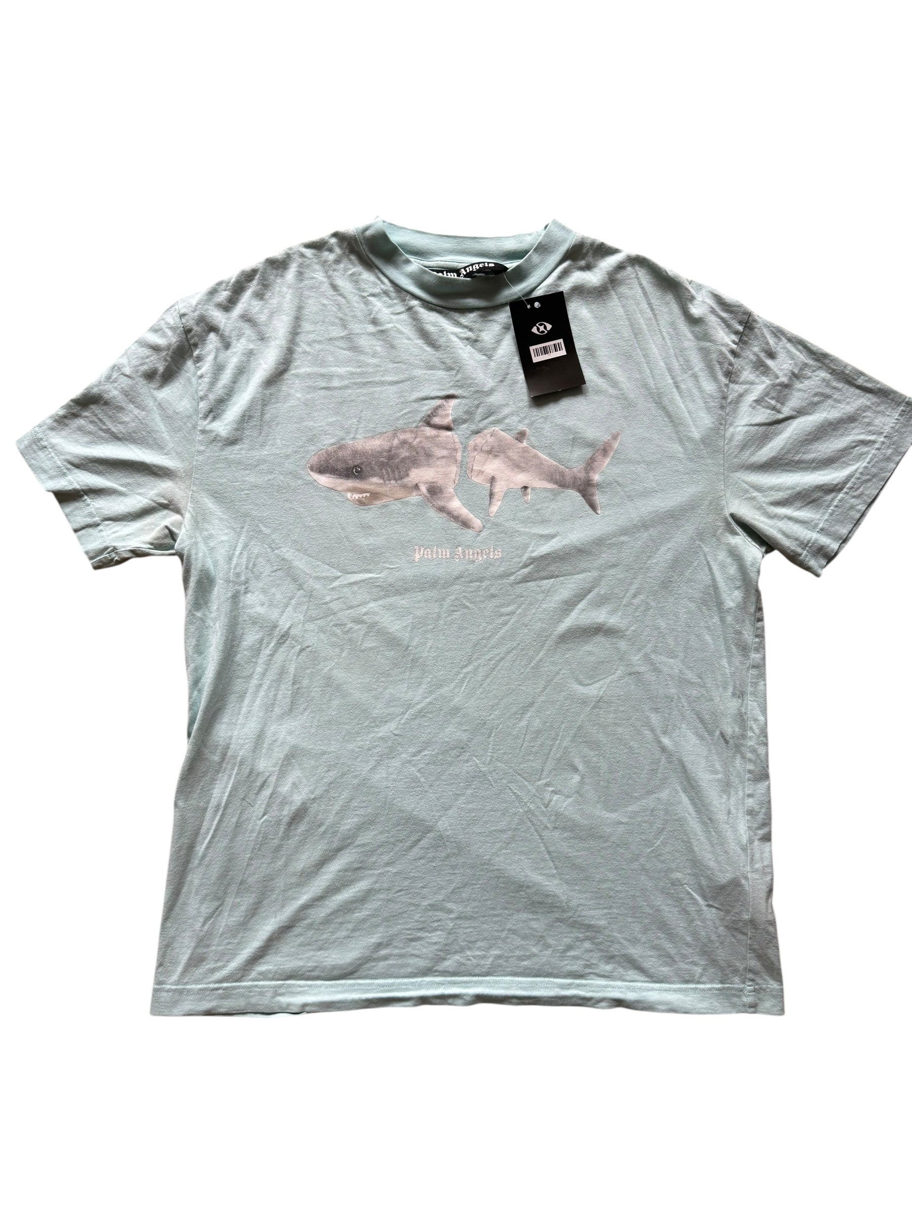 T-shirt Palm angels requin turquoise