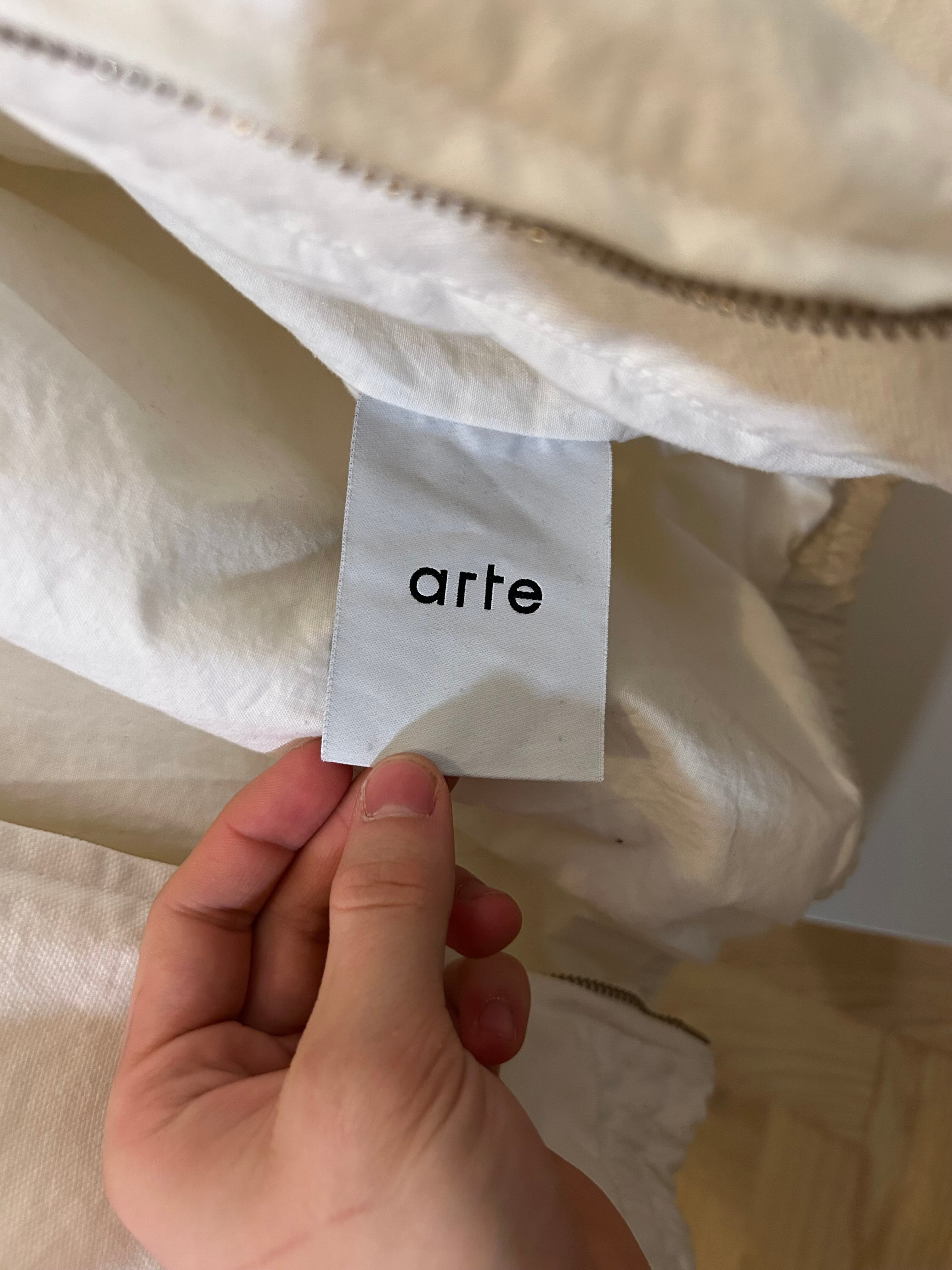 Arte embroidery collar jacket canvas