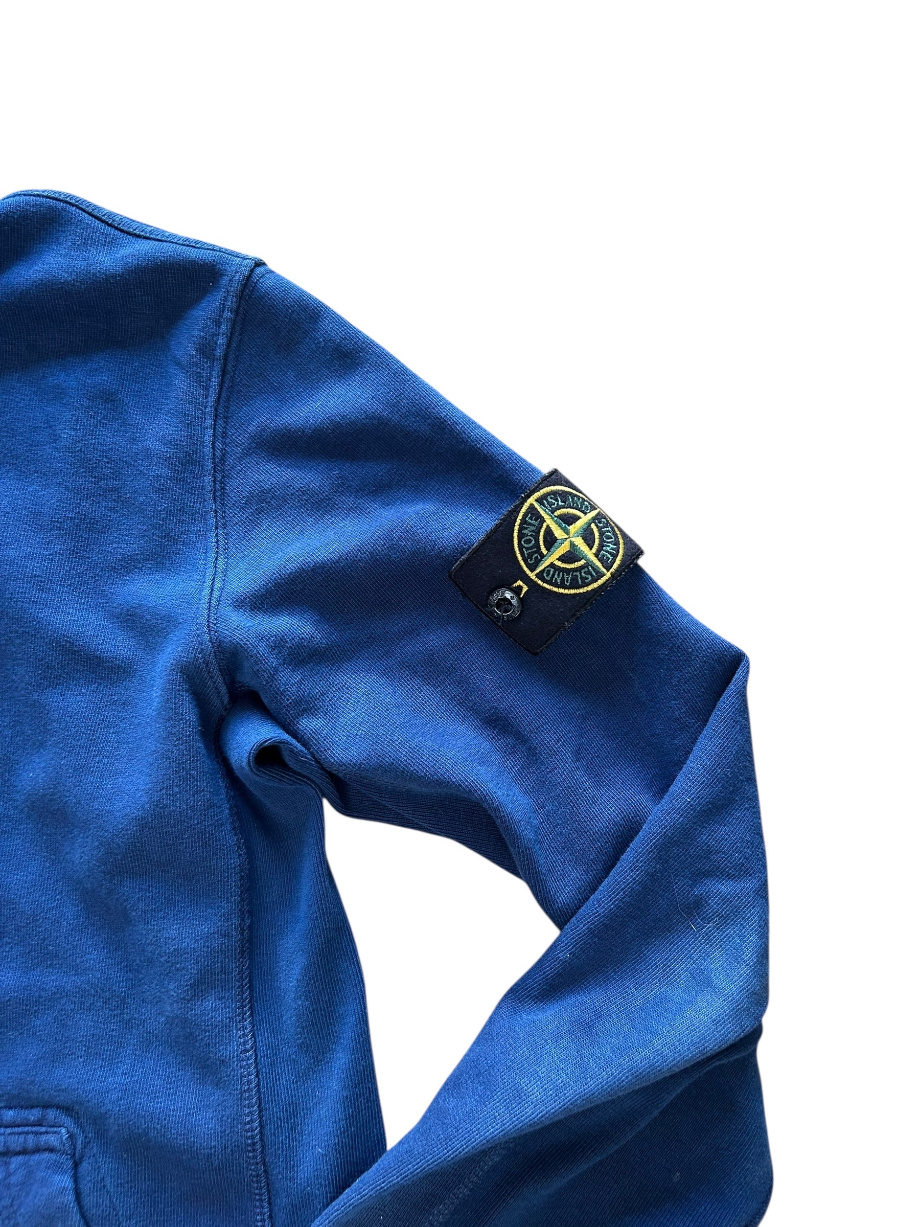 Pull zip bleu marine sans capuche
