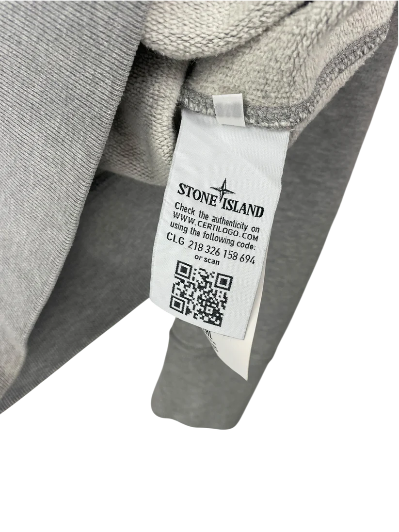 Pull Stone Island Gris Col Rond