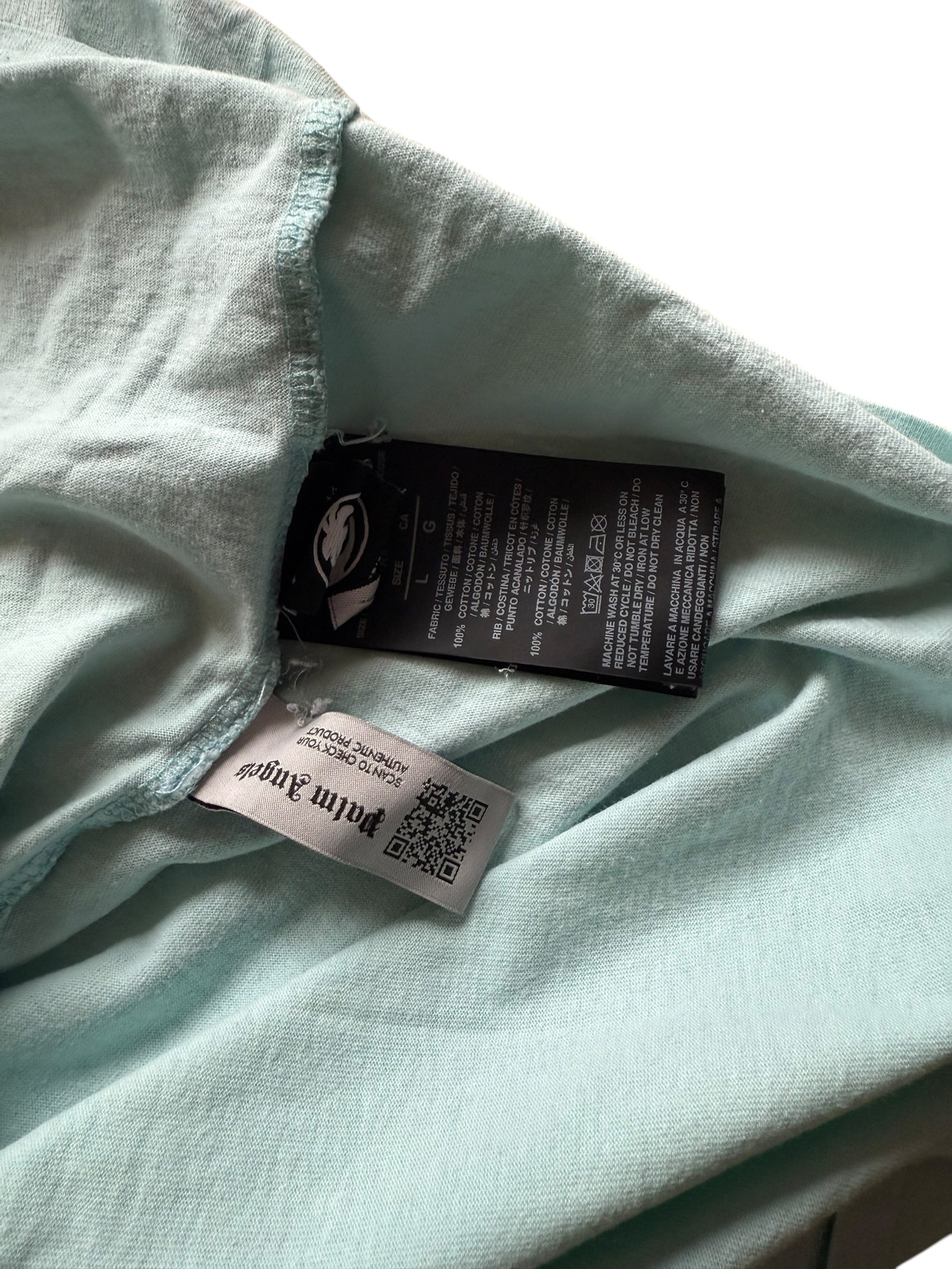 T-shirt Palm angels requin turquoise
