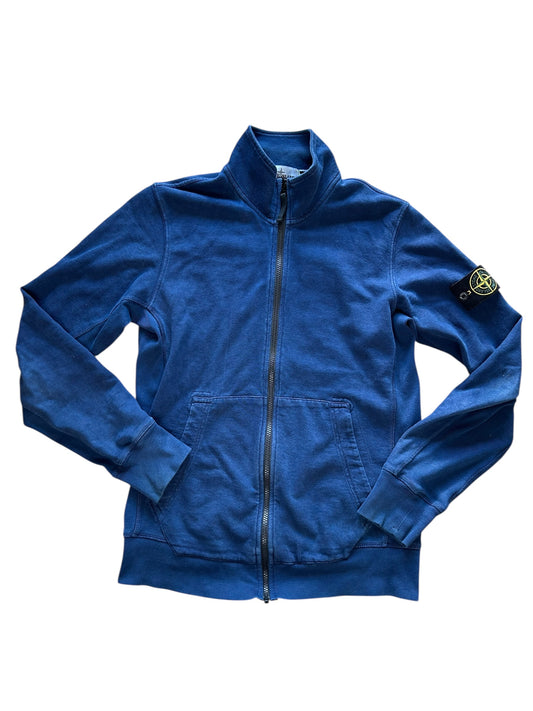 Pull zip bleu marine sans capuche