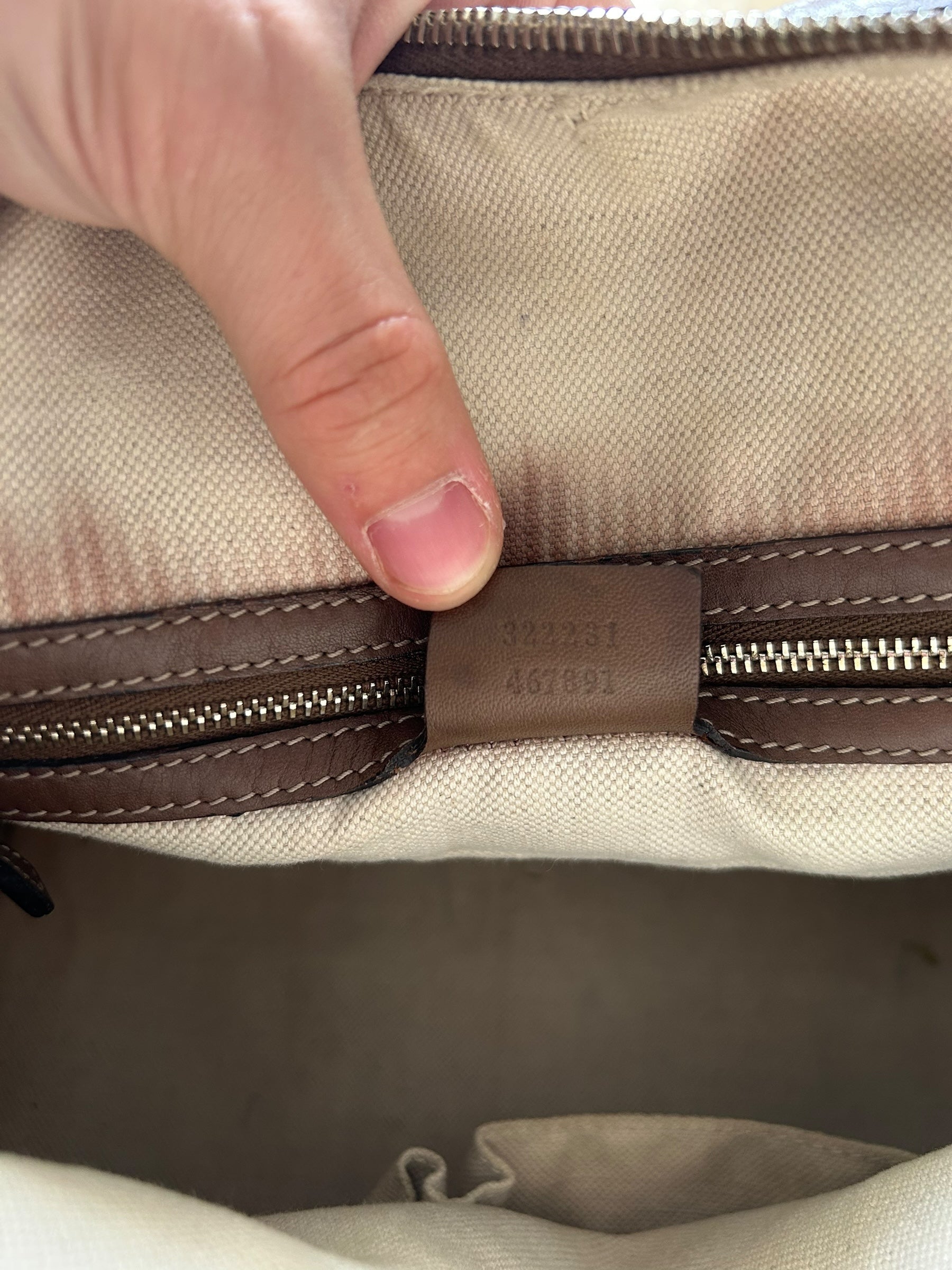 Sac Gucci Boston Vintage Beige
