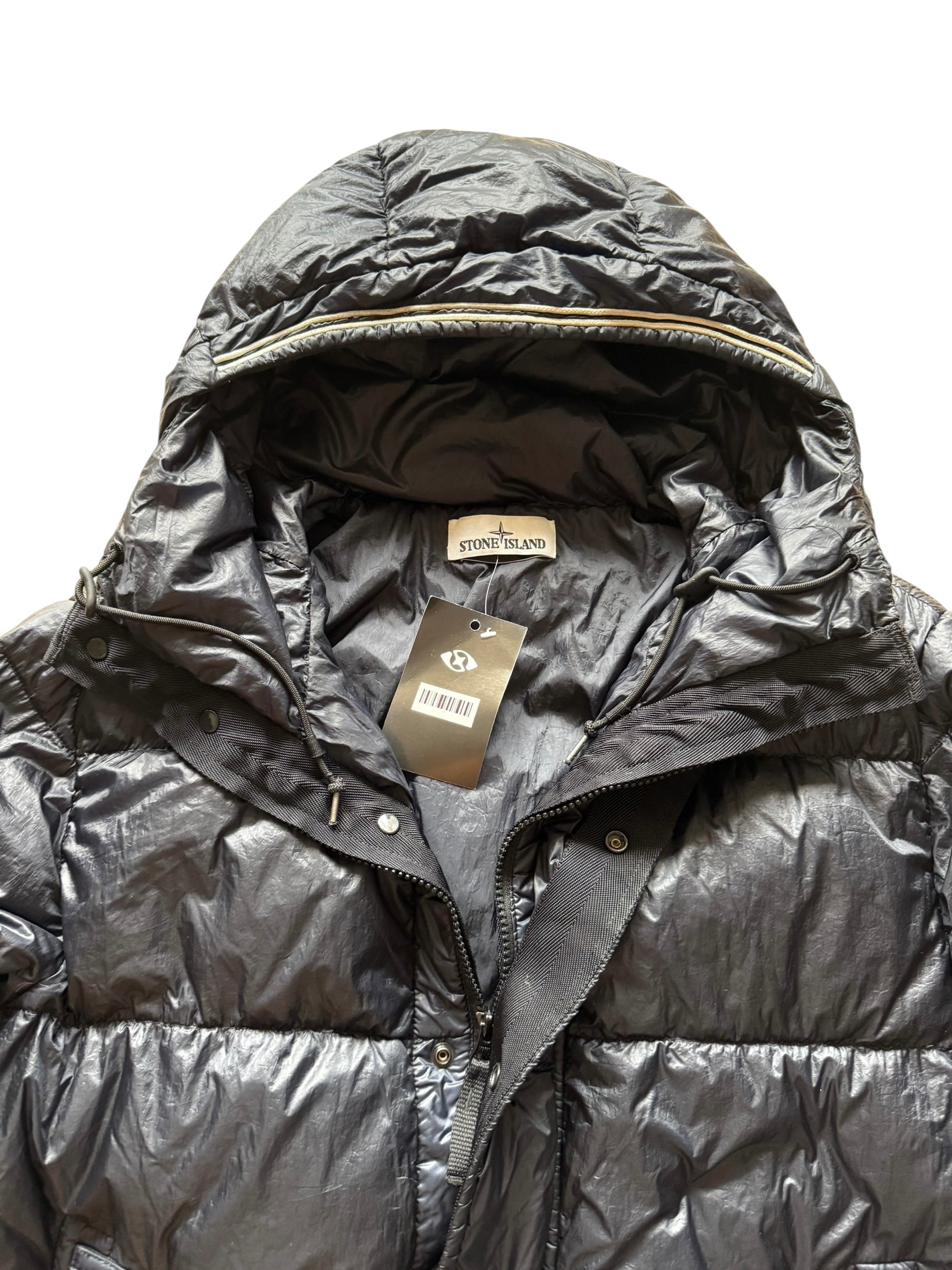 Doudoune Stone Island marine down jacket avec boutons et zip