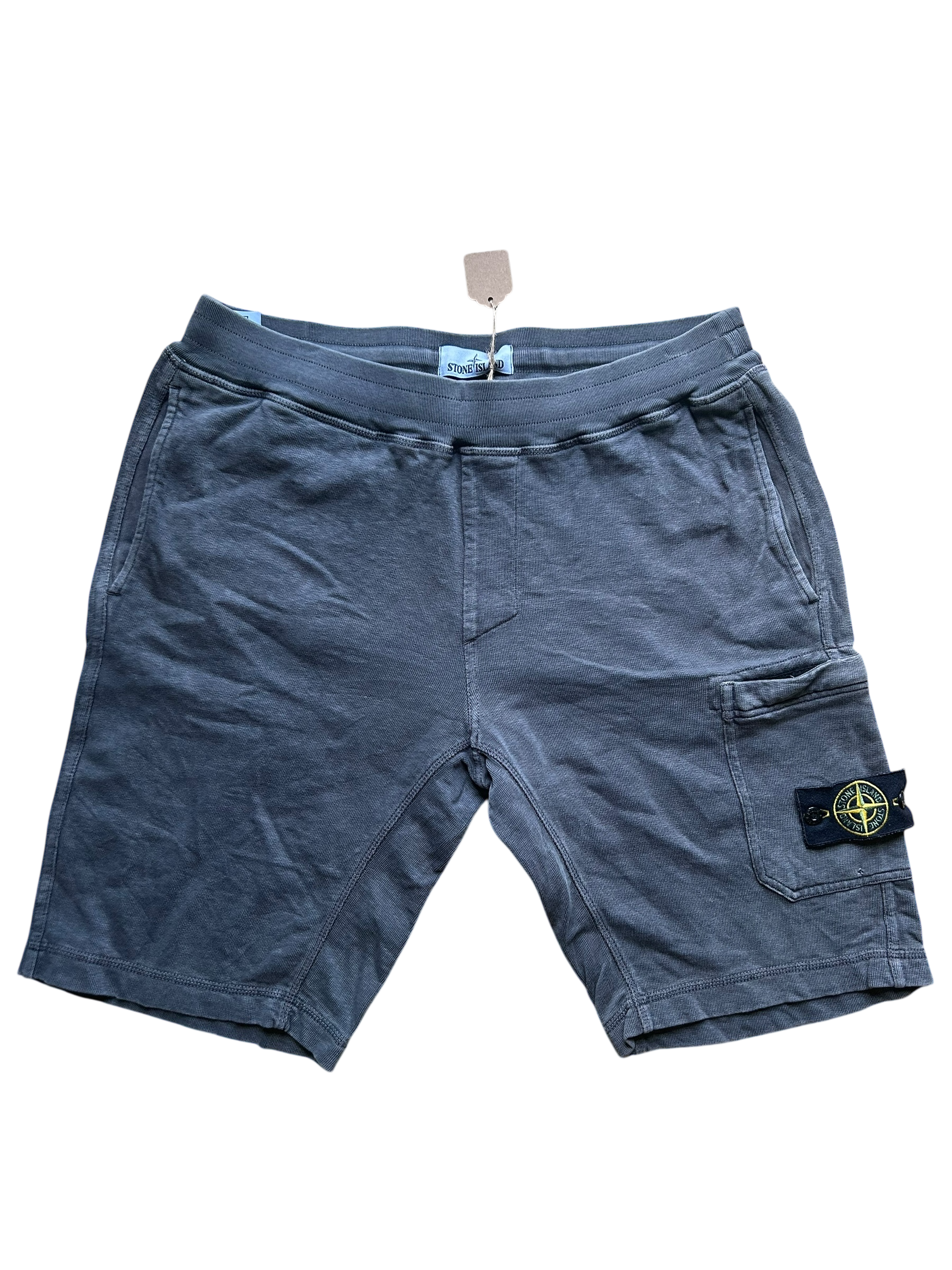 Short en coton stone Island grisé