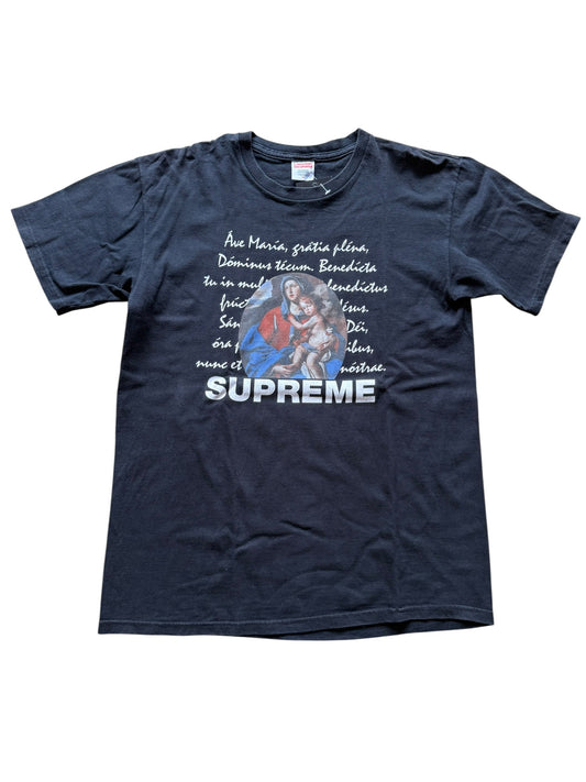 T-shirt Supreme ave maria noir