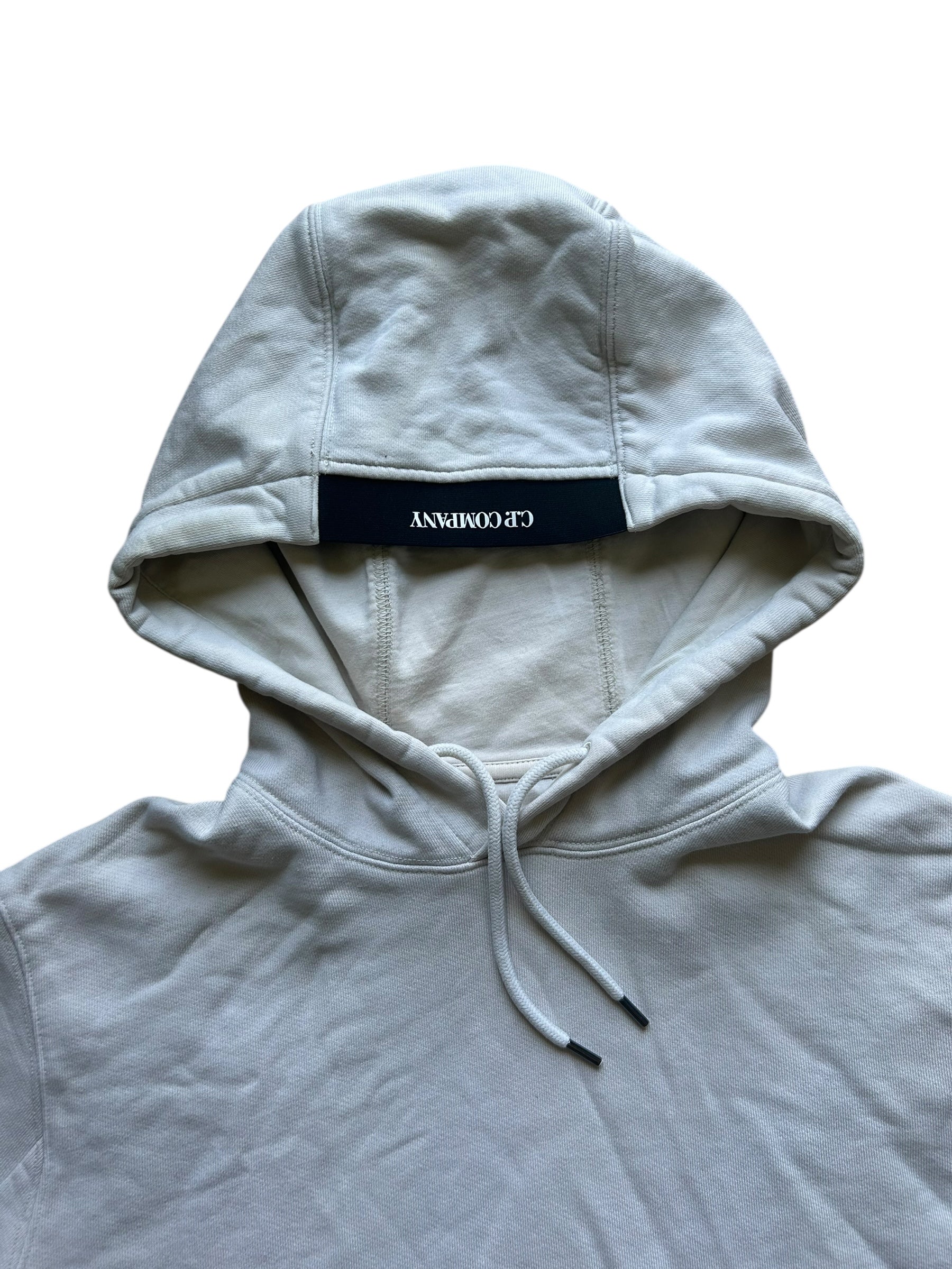 Pull capuche blanc Cp company