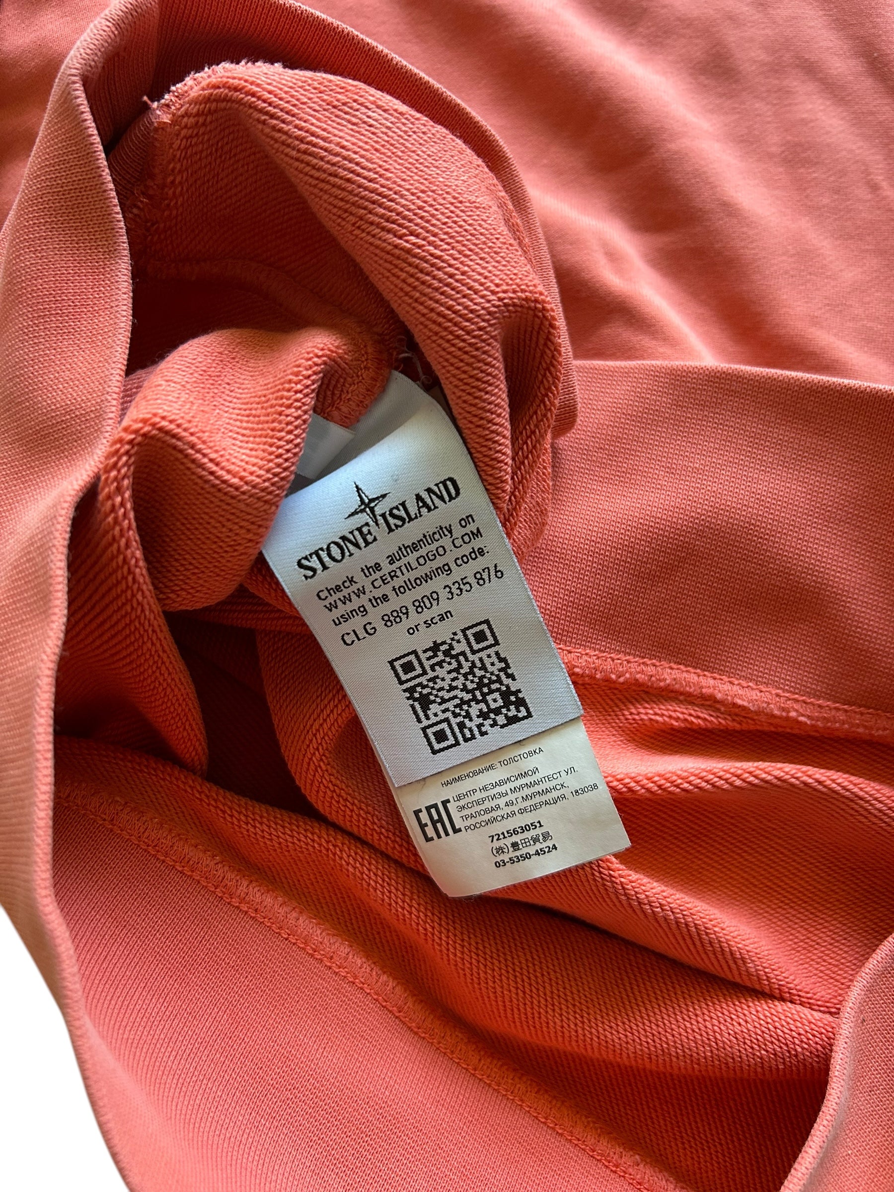 Pull orange Stone Island