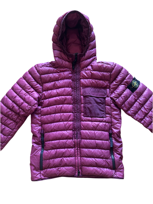Veste matelassée Stone Island bordeaux/rouge