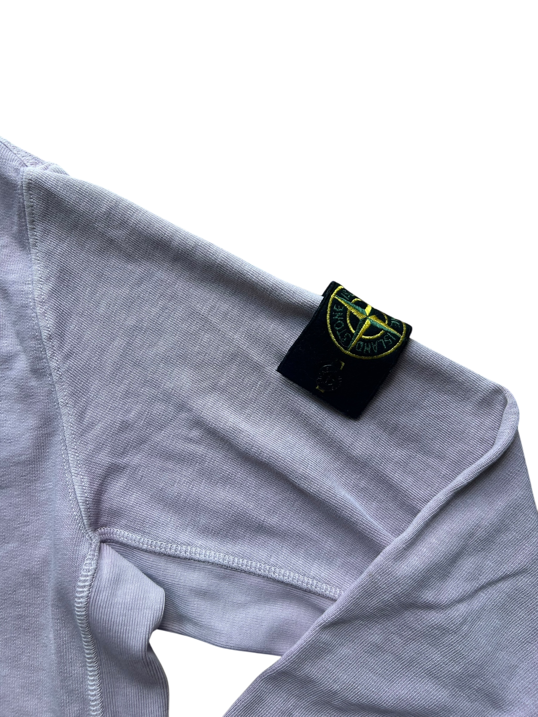 Pull rose et blanc été stone Island