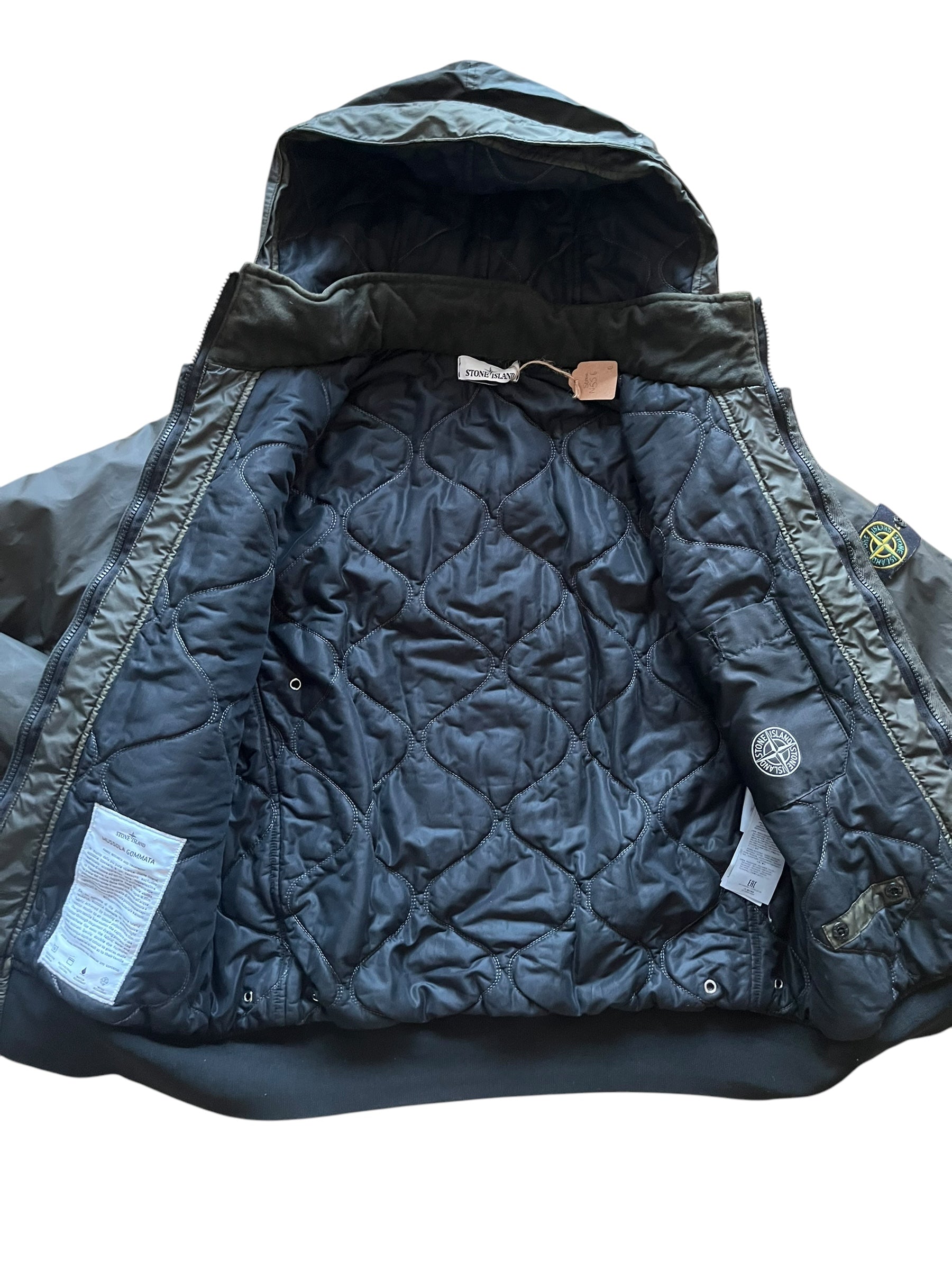 Veste aviateur Stone Island kaki