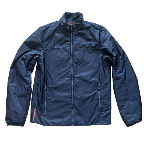 Veste prada nylon bleu nuit