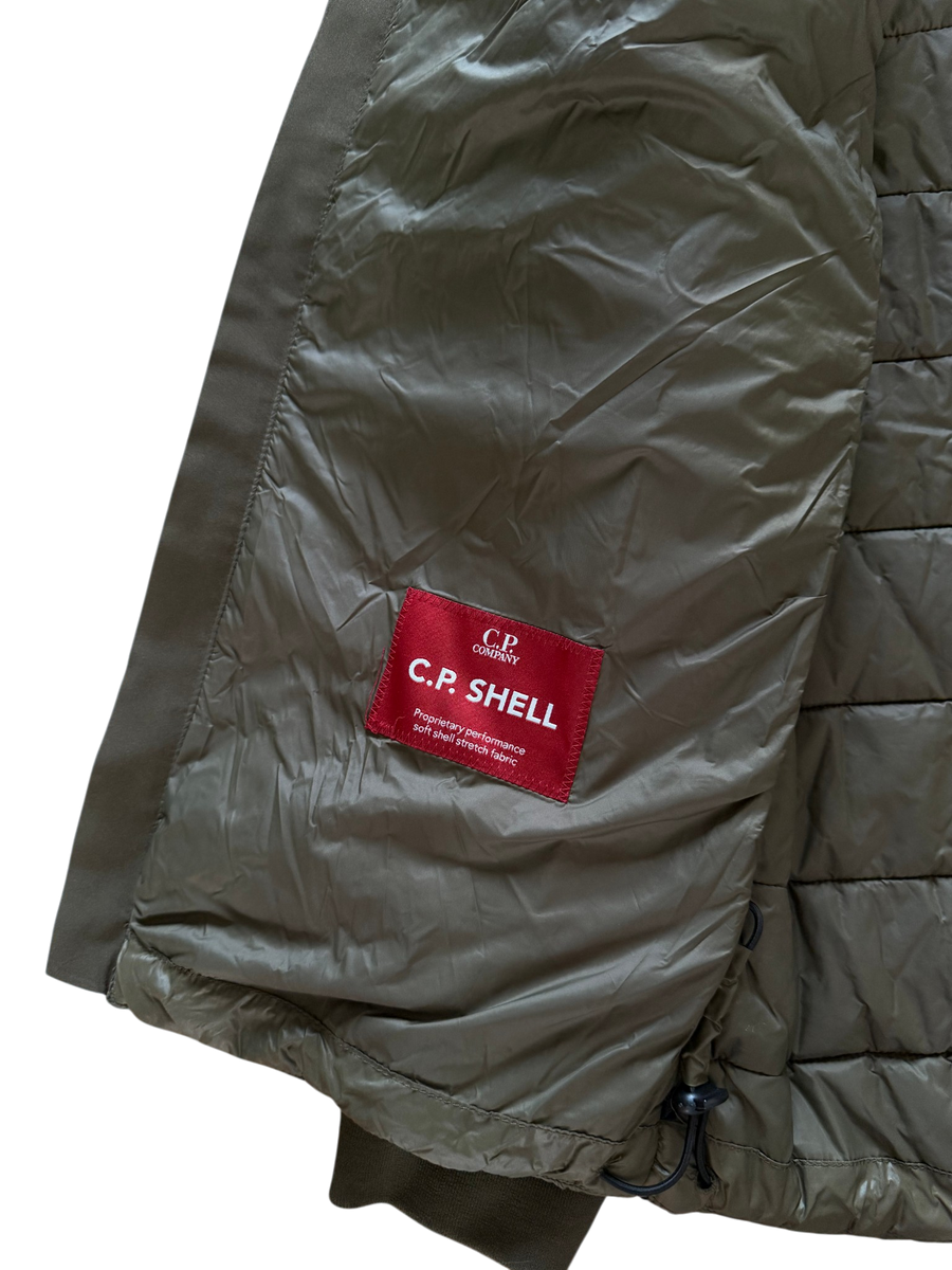 C.P. Company - Veste Bi-Matière Kaki