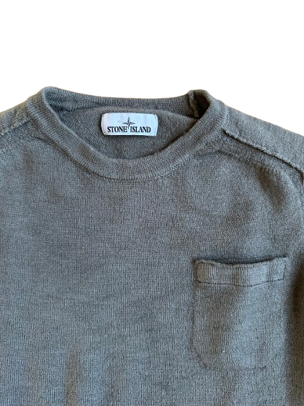 Pull Stone Island Kaki Laine