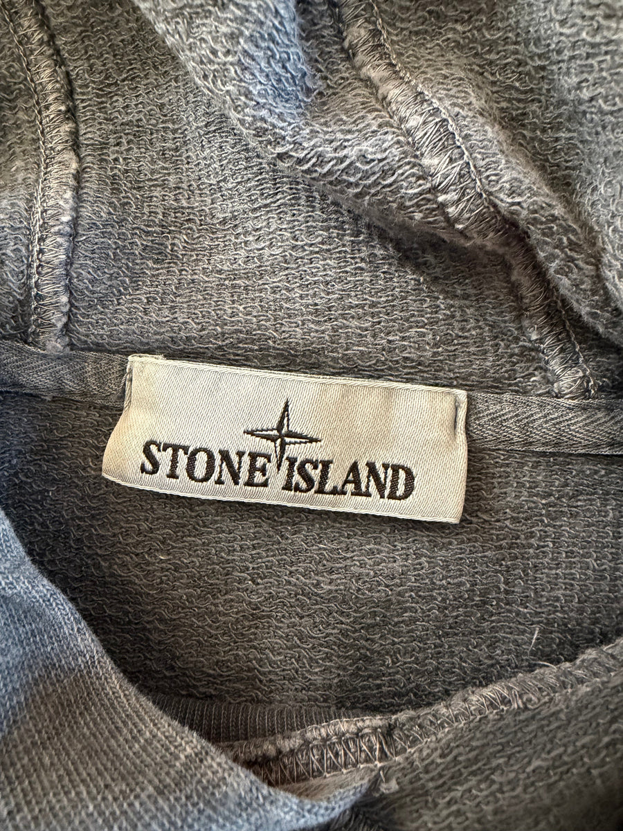 Pull à Capuche Stone Island Bleu Homme